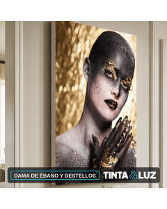 DAMA DE ÉBANO Y DESTELLOS