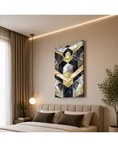 GEOMETRÍA DE ÓNIX Y ORO