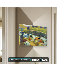 PAISAJE CON PERRO