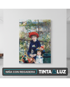 NIÑA CON REGADERA