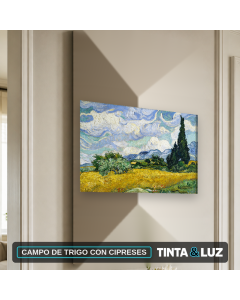 CAMPO DE TRIGO CON CIPRESES