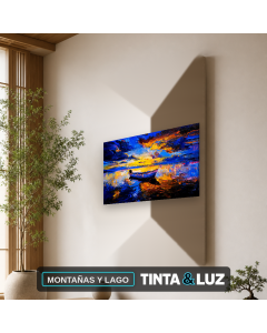 MONTAÑAS Y LAGO
