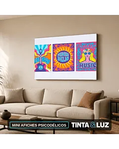 MINI AFICHES PSICODÉLICOS