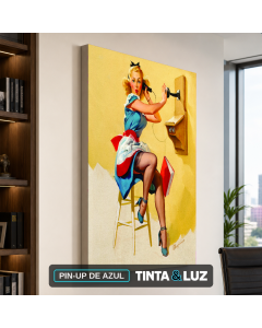 PIN-UP DE AZUL
