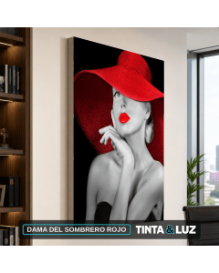 DAMA DEL SOMBRERO ROJO