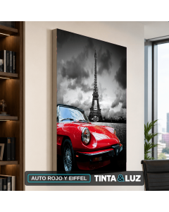 AUTO ROJO Y EIFFEL