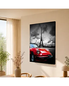 AUTO ROJO Y EIFFEL