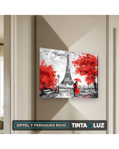 EIFFEL Y PARAGUAS ROJO