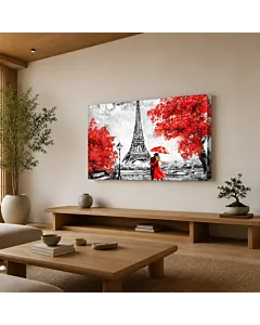 EIFFEL Y PARAGUAS ROJO