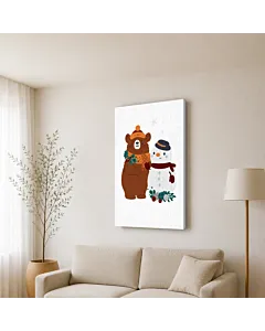 OSO CON FLORES