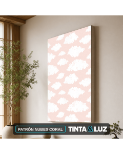 PATRÓN NUBES CORAL