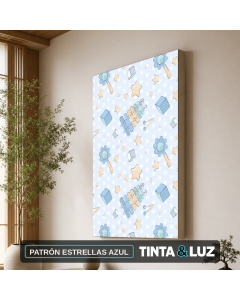 PATRÓN ESTRELLAS AZUL