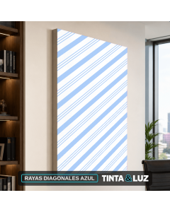 RAYAS DIAGONALES AZUL