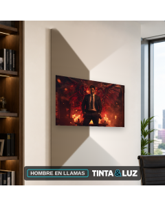 HOMBRE EN LLAMAS
