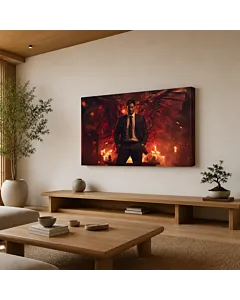 HOMBRE EN LLAMAS