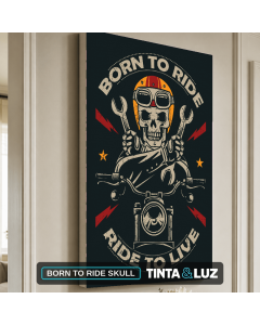 BORN TO RIDE SKULL