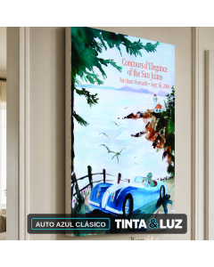AUTO AZUL CLÁSICO