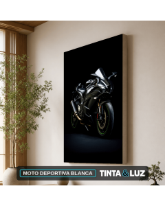 MOTO DEPORTIVA BLANCA