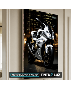 MOTO BLANCA CIUDAD