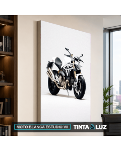 MOTO BLANCA ESTUDIO VII