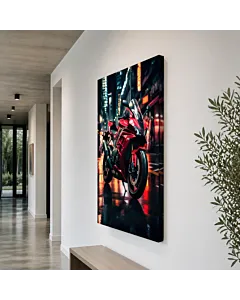 MOTO ROJA CIUDAD