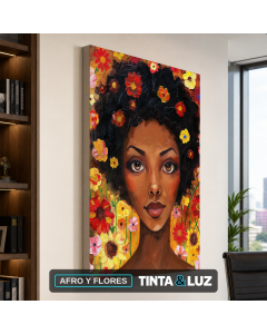 AFRO Y FLORES