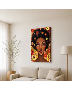 AFRO Y FLORES