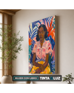 MUJER CON LIBRO