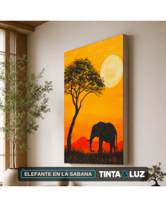 ELEFANTE EN LA SABANA