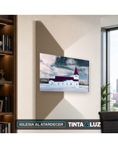 IGLESIA AL ATARDECER