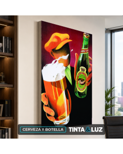 CERVEZA Y BOTELLA