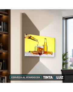 CERVEZA AL ATARDECER