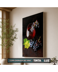 COPA DORADA DE VINO
