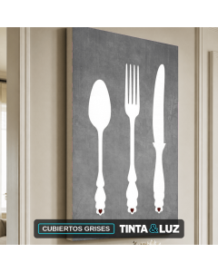 CUBIERTOS GRISES
