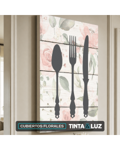CUBIERTOS FLORALES