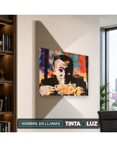HOMBRE EN LLAMAS