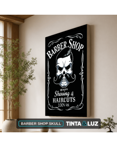 BARBER SHOP SKULL