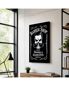 BARBER SHOP SKULL