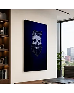 CALAVERA ALADA AZUL