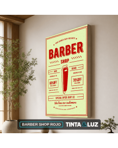 BARBER SHOP ROJO