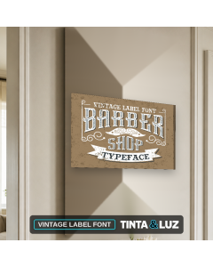 VINTAGE LABEL FONT