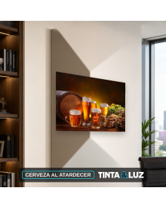 CERVEZA AL ATARDECER