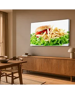 HAMBURGUESA Y ENSALADA