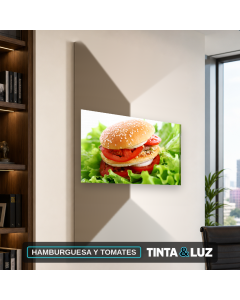 HAMBURGUESA Y TOMATES