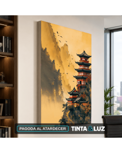 PAGODA AL ATARDECER