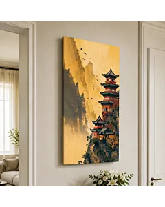 PAGODA AL ATARDECER