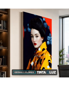 GEISHA Y FLORES
