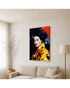 GEISHA Y FLORES