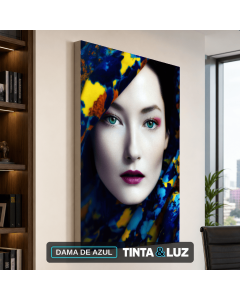 DAMA DE AZUL