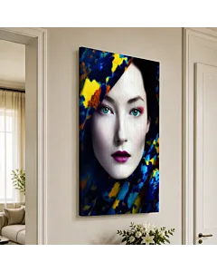 DAMA DE AZUL